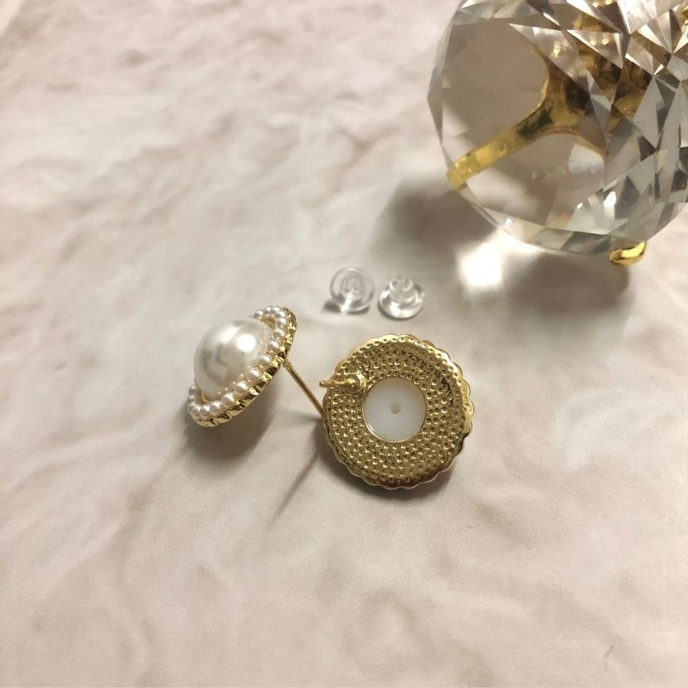 ♛ROSEMAYR♛[CR-0008] 韓版 優雅王妃 復古珍珠耳釘 耳環-細節圖6