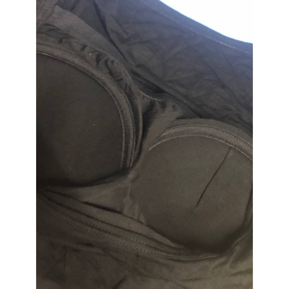 ♛ROSEMAYR♛廠商寄賣-中大尺碼 內戴胸墊彈性棉短袖上衣-細節圖3