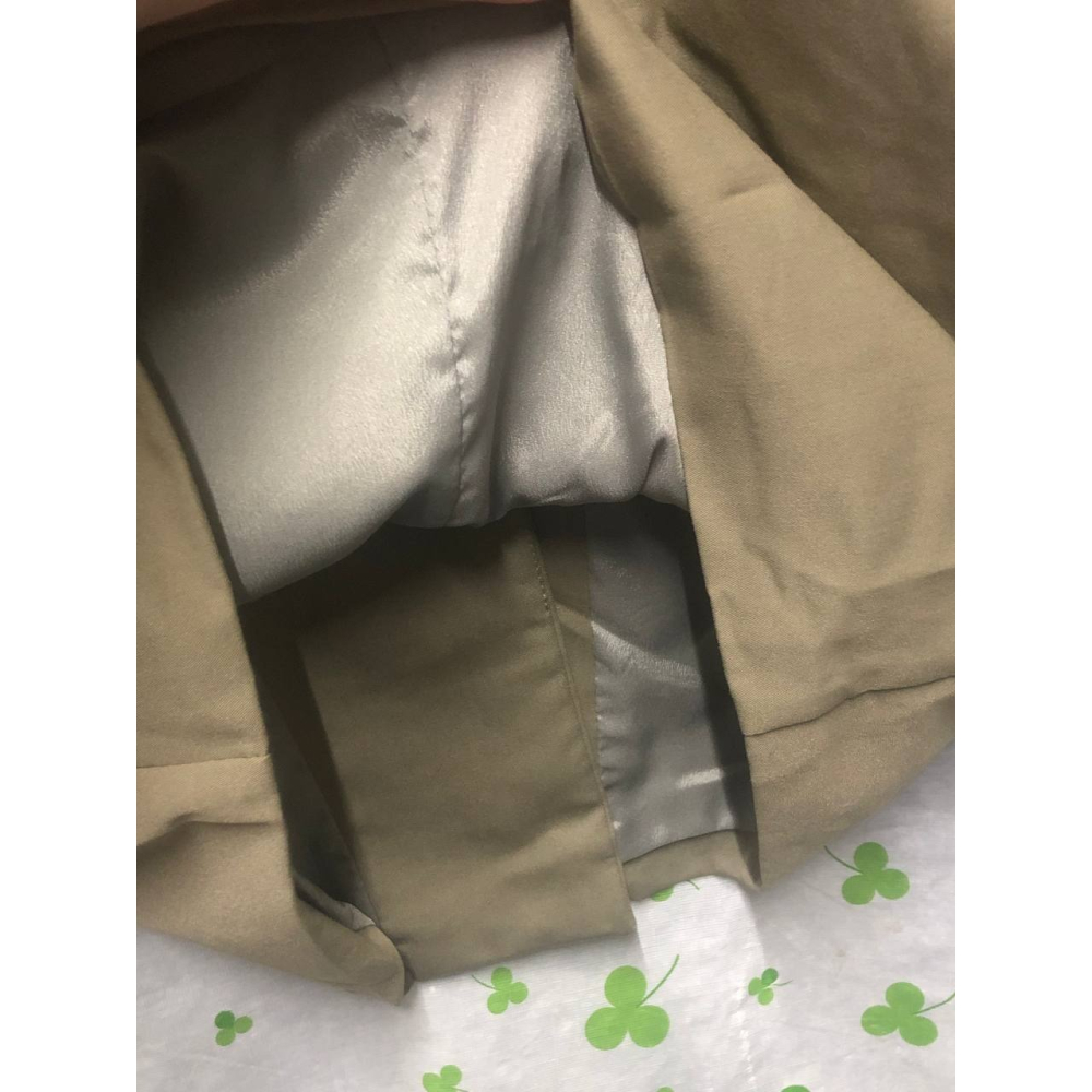 ♛ROSEMAYR♛廠商寄賣-韓系 氣質女神拼接荷葉袖假兩件洋裝/襯衫 (瑕疵)-細節圖4