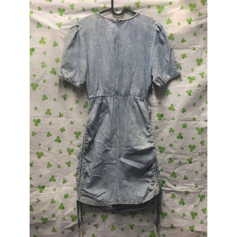 ♛ROSEMAYR♛廠商寄賣-韓版水洗做舊牛仔甜美小性感包臀連身裙-細節圖2