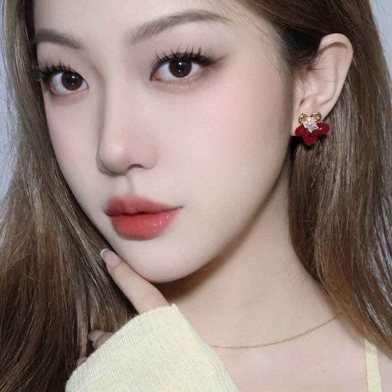 ♛ROSEMAYR♛[預購款] S925銀針 韓系輕奢高級感植絨耳針/耳夾 耳環-細節圖5