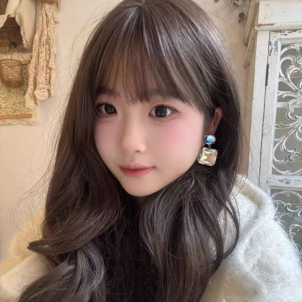 ♛ROSEMAYR♛[預購款] S925銀針視覺系名媛方形水晶耳環-細節圖6