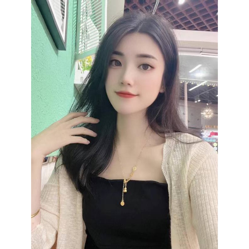 ♛ROSEMAYR♛[預購款] 新中式金色福字葫蘆項鏈-細節圖3