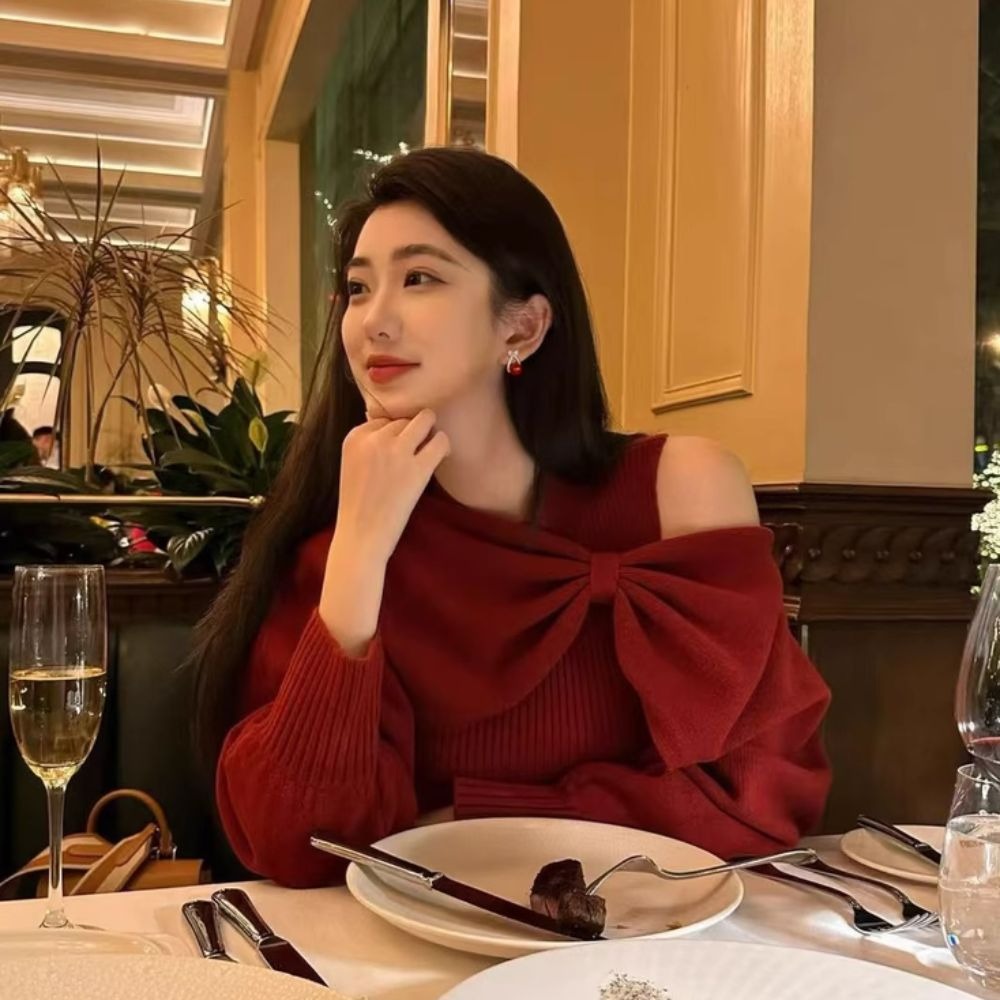 ♛ROSEMAYR♛[預購款] 趙麗穎同款 閃鑽蝴蝶結寶石耳釘 耳環-細節圖5