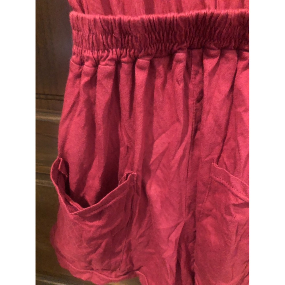 ♛ROSEMAYR♛廠商寄賣-韓版 Z0934暗紫紅色連身短褲-細節圖3