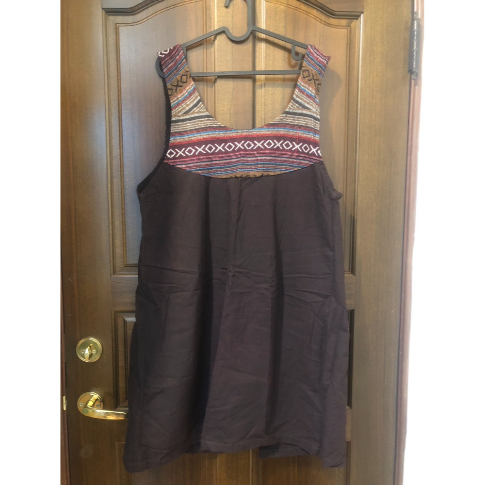 ♛ROSEMAYR♛廠商寄賣-Z2887異國風老布拼繡開襟式背心-細節圖2