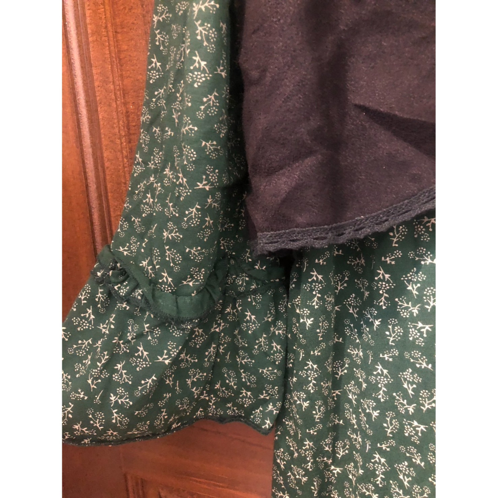 ♛ROSEMAYR♛廠商寄賣-Z2551異國風墨綠假兩件洋裝 展示品-細節圖3