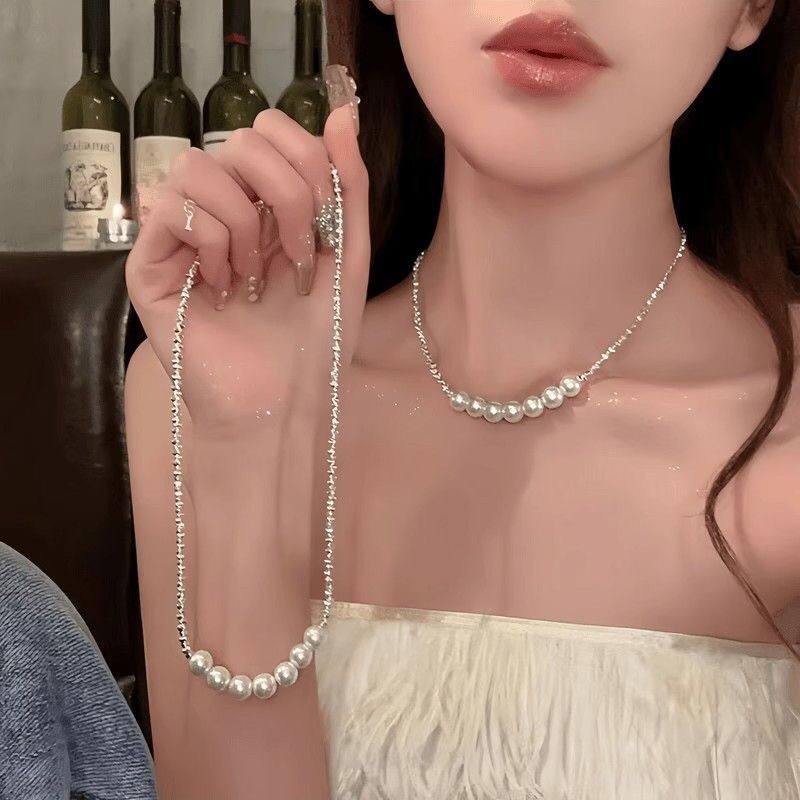 ♛ROSEMAYR♛[預購款]法式輕奢名媛拼接珍珠項鏈-細節圖4