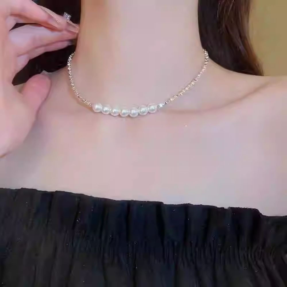 ♛ROSEMAYR♛[預購款]法式輕奢名媛拼接珍珠項鏈-細節圖6