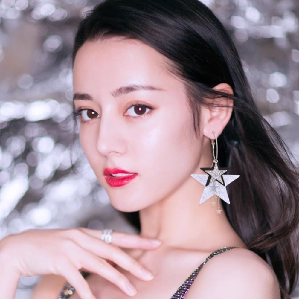 ♛ROSEMAYR♛[預購款] 歐美風五角星耳墜耳環 金色/亮彩-細節圖2