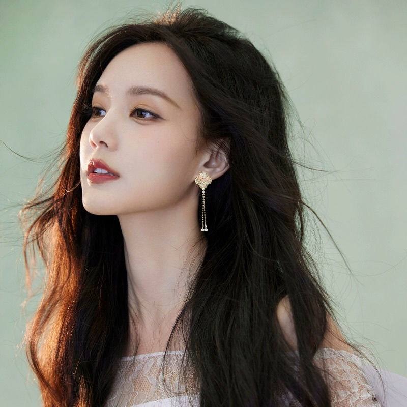 ♛ROSEMAYR♛[預購款] S925銀針 新中式四葉花朵珍珠吊墜耳環-細節圖2