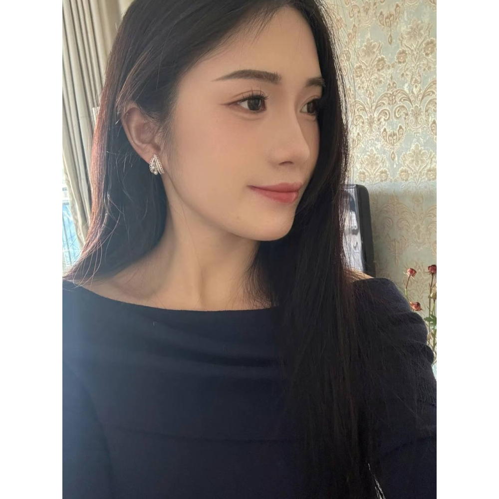 ♛ROSEMAYR♛[預購款] S925銀針 法式輕奢名媛 蕾絲花邊繡珍珠耳環-細節圖3