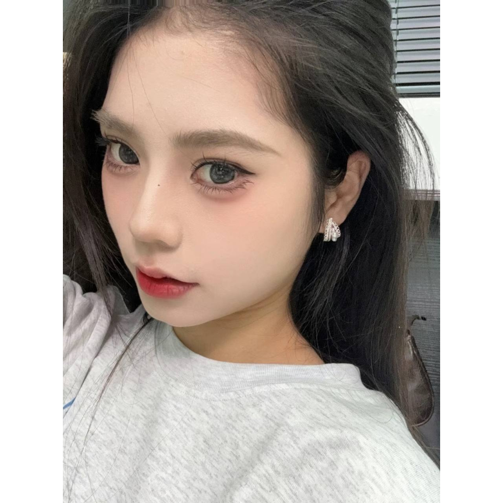 ♛ROSEMAYR♛[預購款] S925銀針 法式輕奢名媛 蕾絲花邊繡珍珠耳環-細節圖4