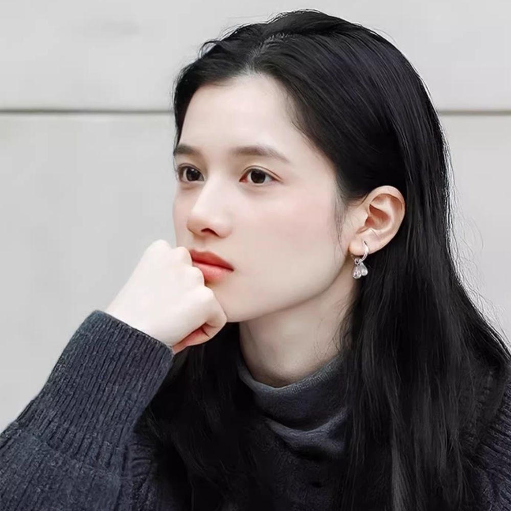 ♛ROSEMAYR♛[預購款] S925銀針 趙露思同款 兩戴式水滴珍珠耳環-細節圖2