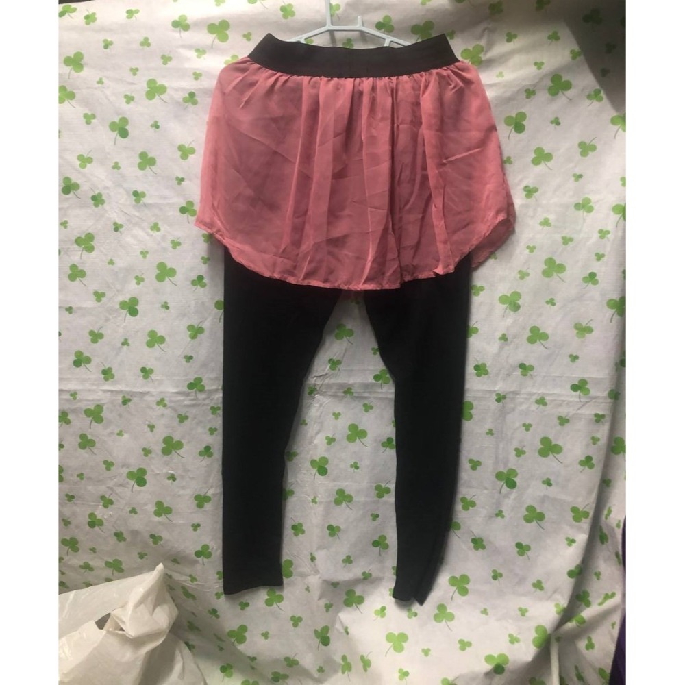 ♛ROSEMAYR♛廠商寄賣- Z1197中大尺碼 拼接雪紡甲兩件內搭褲-細節圖2