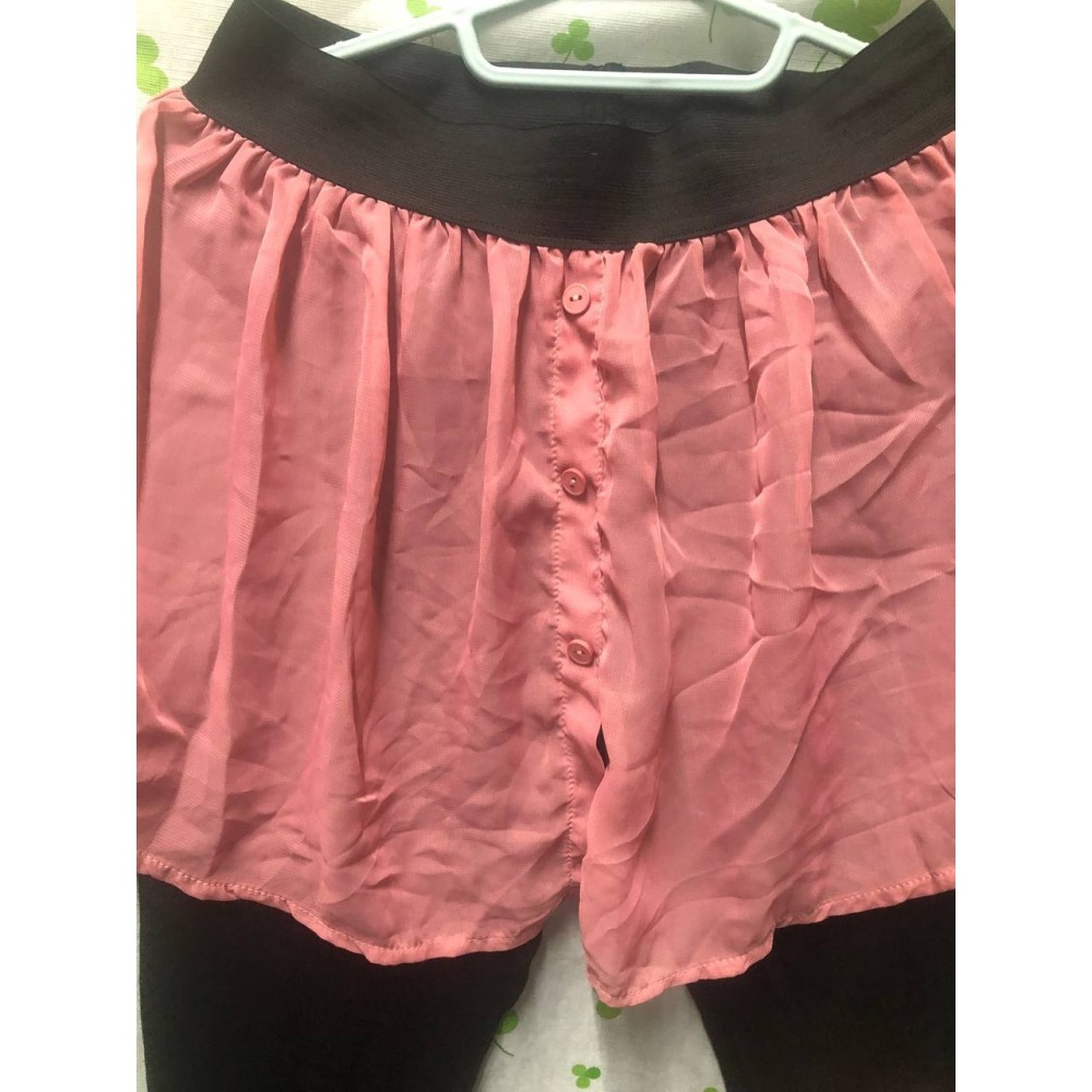 ♛ROSEMAYR♛廠商寄賣- Z1197中大尺碼 拼接雪紡甲兩件內搭褲-細節圖4