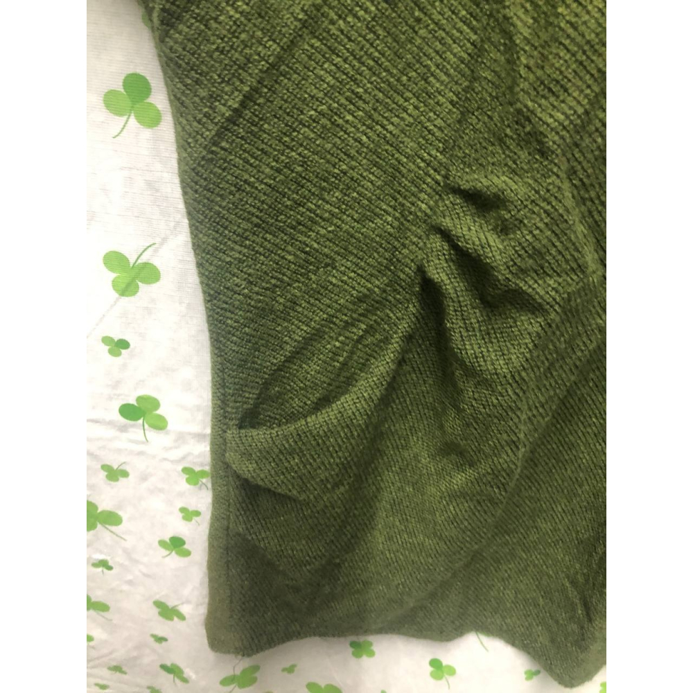 ♛ROSEMAYR♛廠商寄賣-藻綠色不規則針織上衣-細節圖3