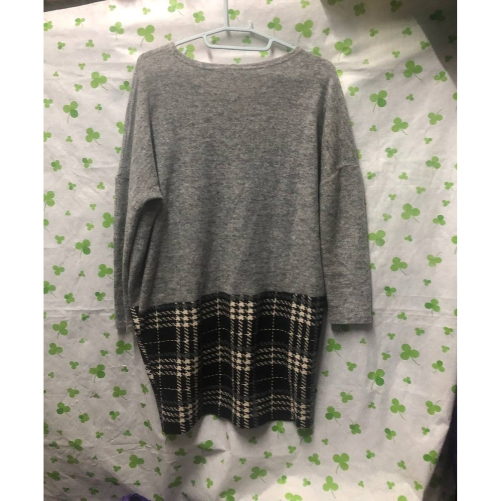 ♛ROSEMAYR♛廠商寄賣-韓版毛呢拼接雙口袋洋裝-細節圖2