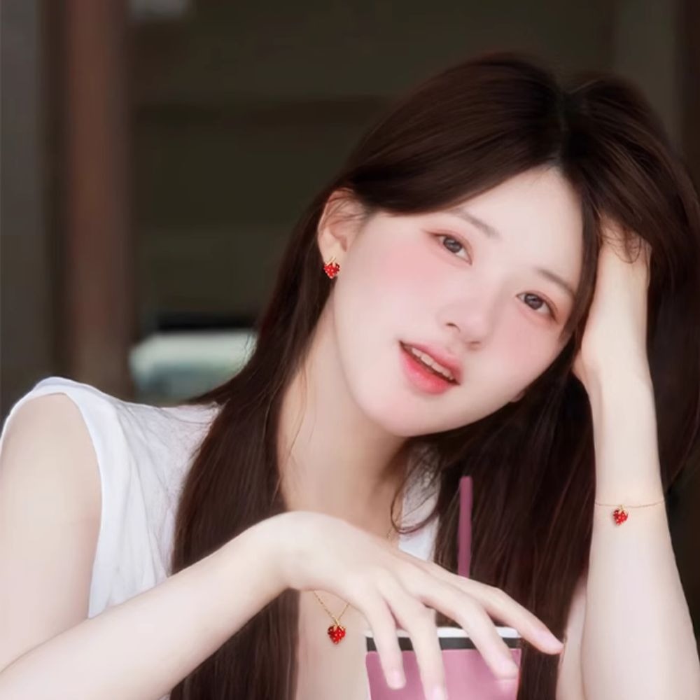 ♛ROSEMAYR♛[預購款] 趙露思同款 夏日多巴胺系紅色草莓手鏈-細節圖6