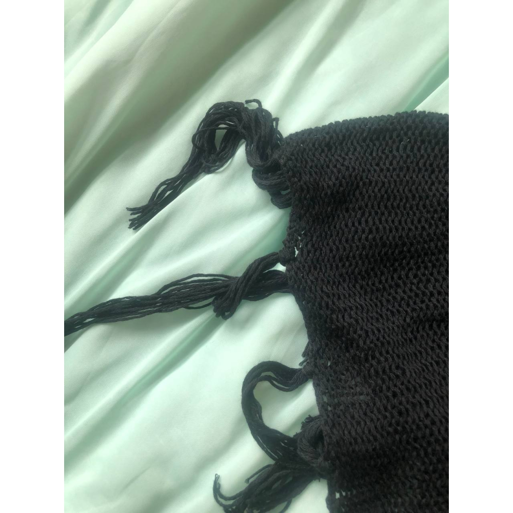 ♛ROSEMAYR♛廠商寄賣-針織洞洞流蘇斗篷/外罩-細節圖3