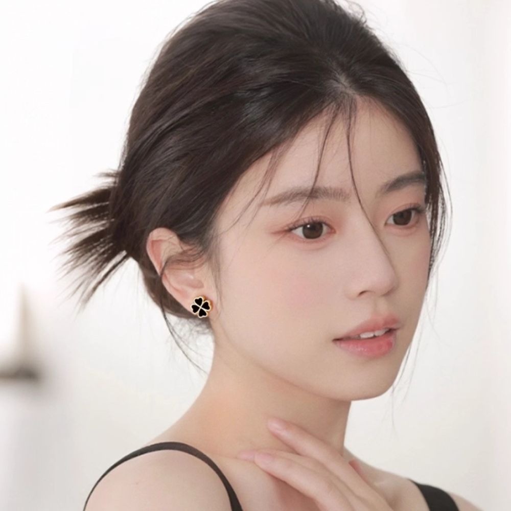 ♛ROSEMAYR♛ S925銀針 韓系名媛 簡約氣質四葉草耳環-細節圖2