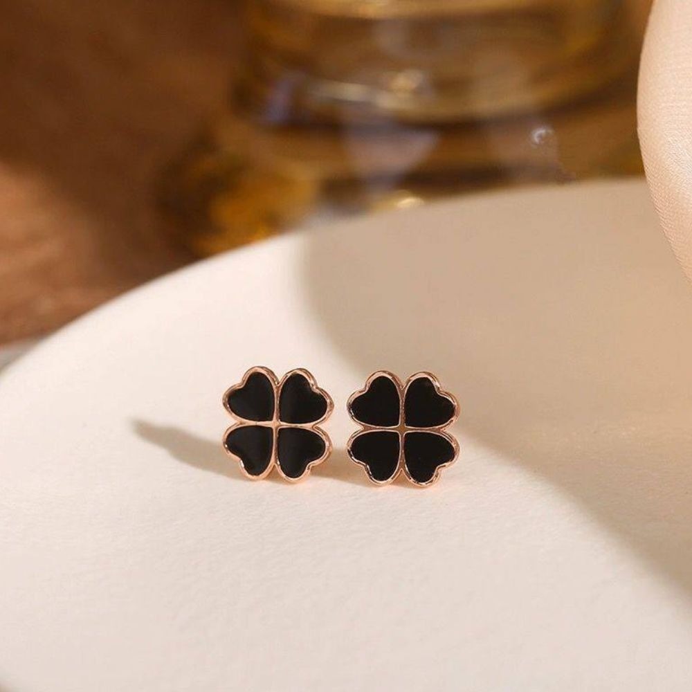 ♛ROSEMAYR♛ S925銀針 韓系名媛 簡約氣質四葉草耳環-規格圖11