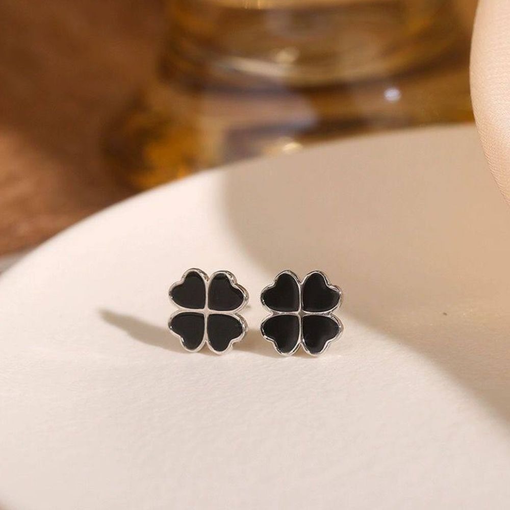 ♛ROSEMAYR♛ S925銀針 韓系名媛 簡約氣質四葉草耳環-規格圖11