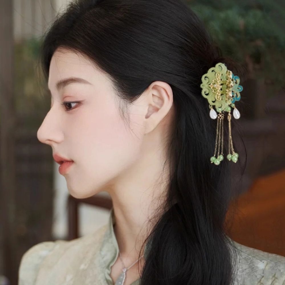 ♛ROSEMAYR♛ 新中式古風蝴蝶流蘇髮飾 抓夾-細節圖4