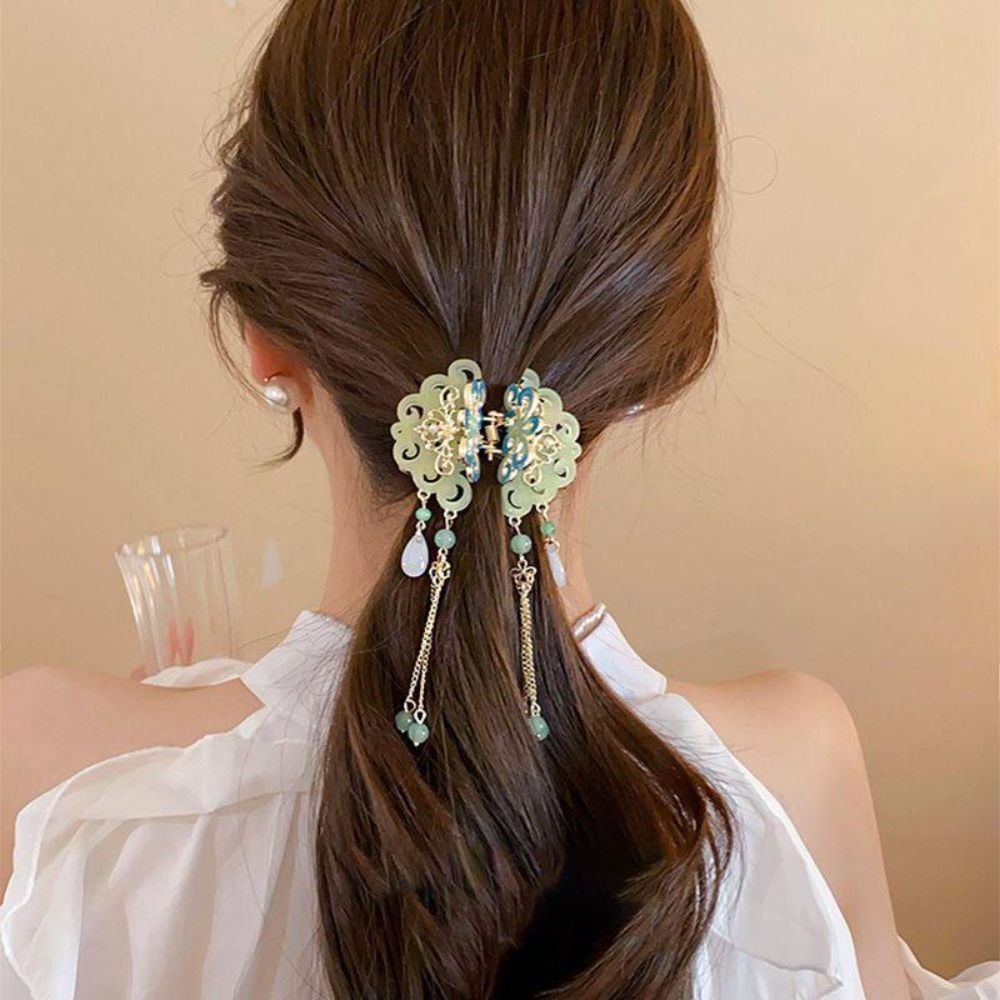 ♛ROSEMAYR♛ 新中式古風蝴蝶流蘇髮飾 抓夾-細節圖5