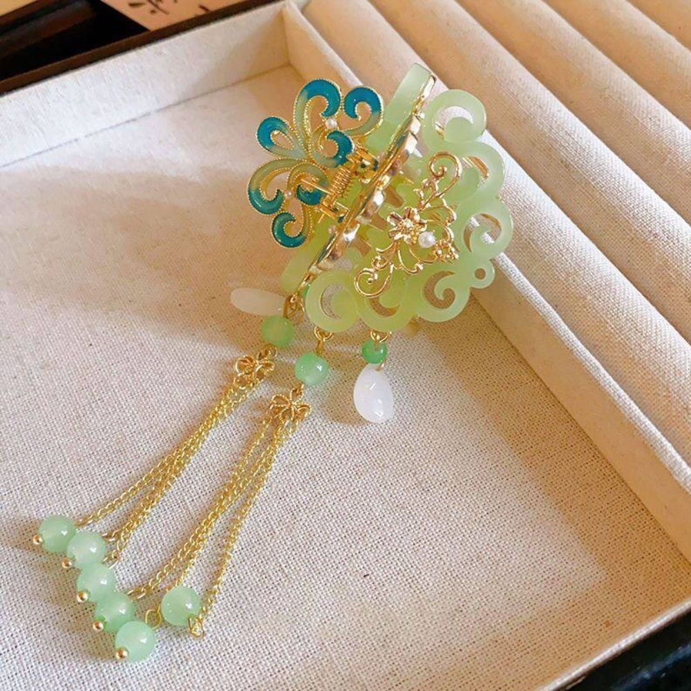 ♛ROSEMAYR♛ 新中式古風蝴蝶流蘇髮飾 抓夾-細節圖7