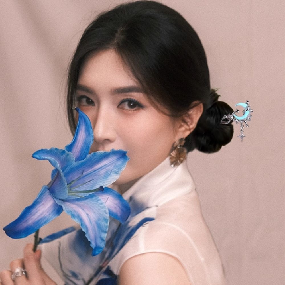 ♛ROSEMAYR♛ 新中式古風 清冷風新月髮簪-細節圖2