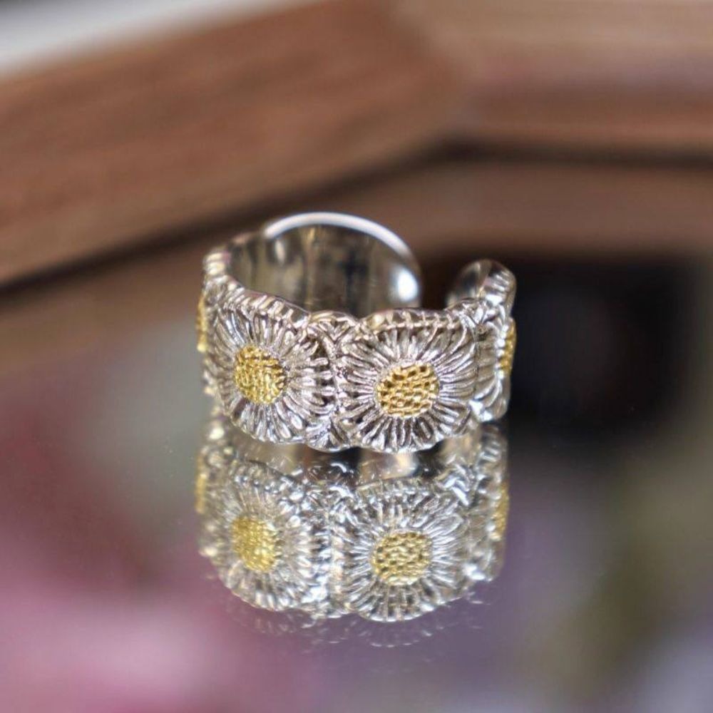 ♛ROSEMAYR♛ 韓系小雛菊可調節開口戒指-細節圖7