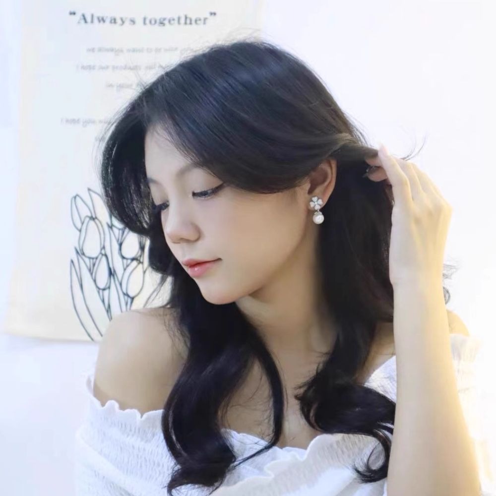 ♛ROSEMAYR♛ S925銀針 法式輕奢名媛 四葉草鋯石珍珠耳環-細節圖2