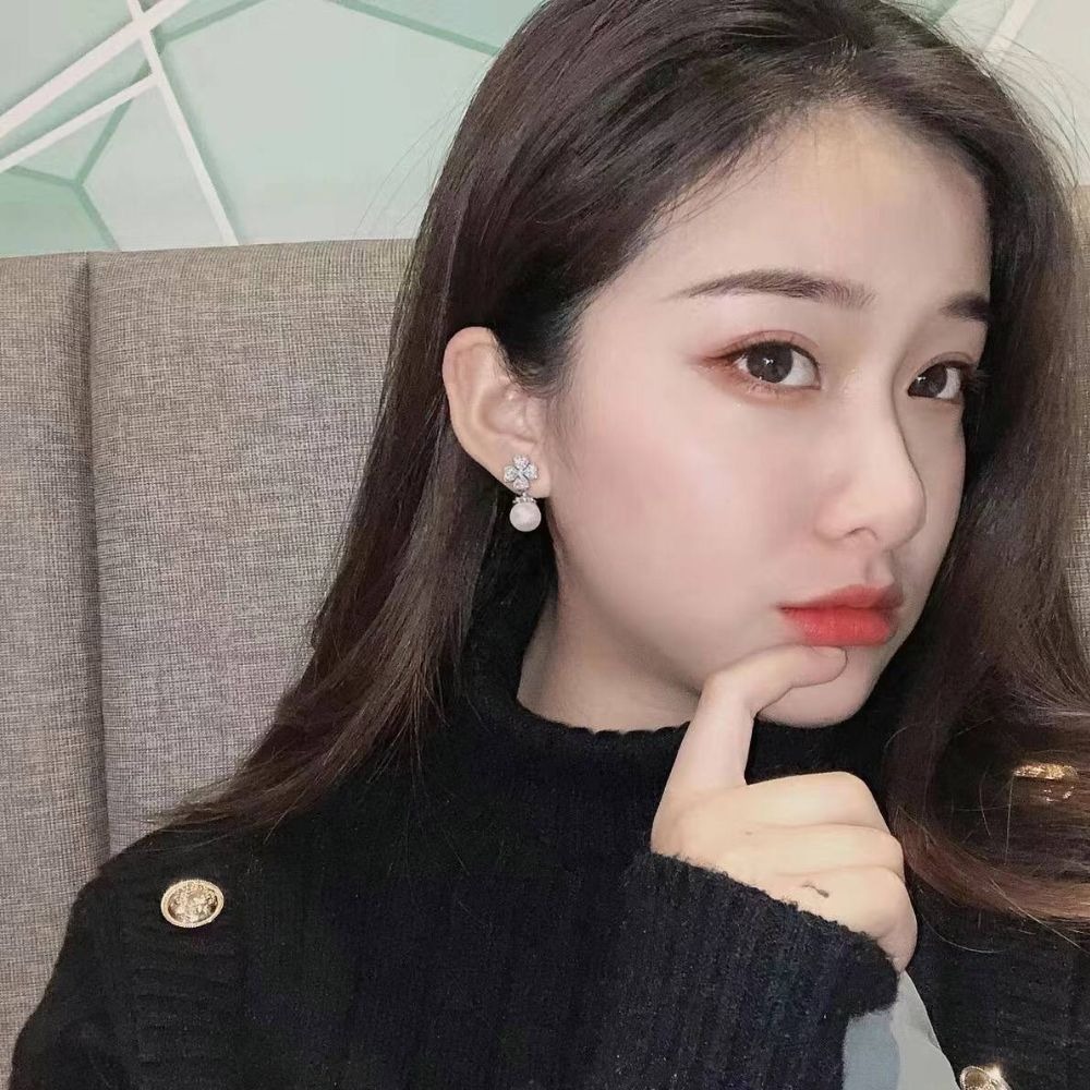 ♛ROSEMAYR♛ S925銀針 法式輕奢名媛 四葉草鋯石珍珠耳環-細節圖4