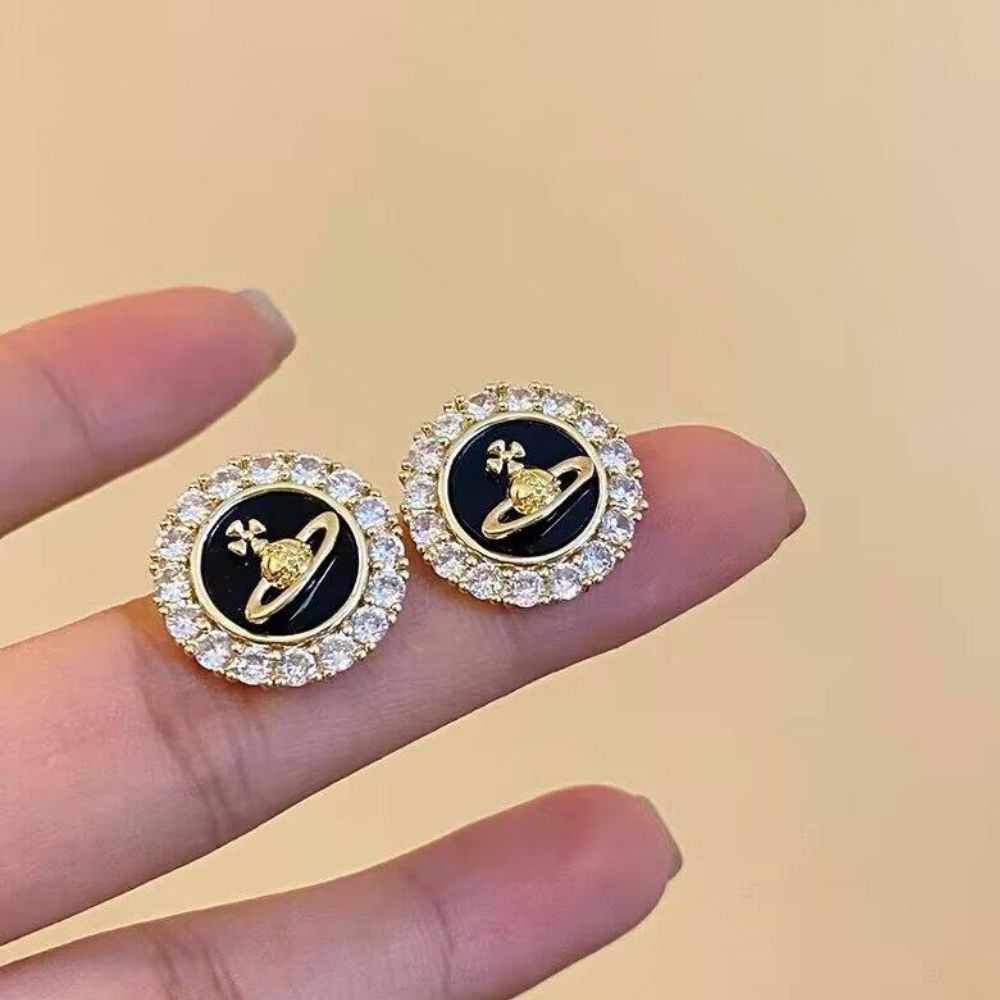 ♛ROSEMAYR♛ S925銀針 法式貴族千金感 土星圓形耳環-細節圖7