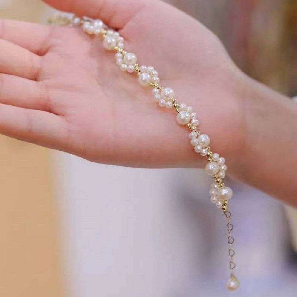 ♛ROSEMAYR♛ 韓系甜美貓爪珍珠手鏈-細節圖5