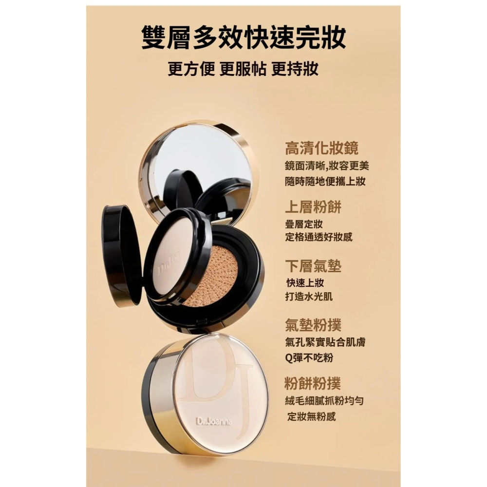 ♛ROSEMAYR♛廠商寄賣-蝶安娜亞麻籽玻色因雙層氣墊CC霜 象牙白/自然色-細節圖7