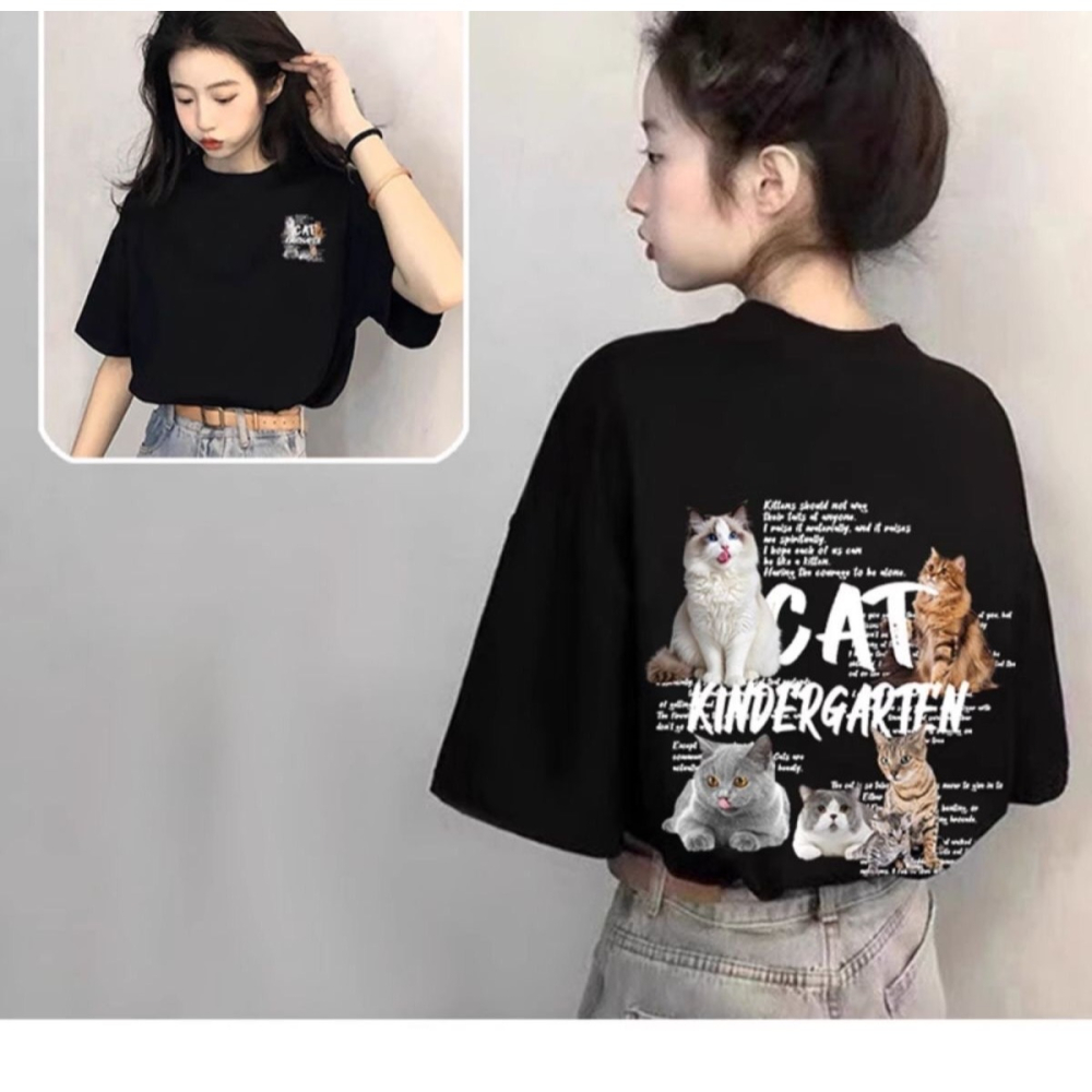 ♛ROSEMAYR♛廠商寄賣-Y0038可愛萌寵貓咪T恤-細節圖3