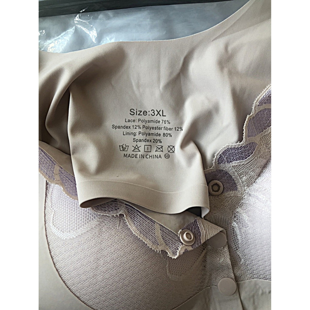 ♛ROSEMAYR♛廠商寄賣-6650淡紫蕾絲無鋼圈前釦式內衣3XL-細節圖4