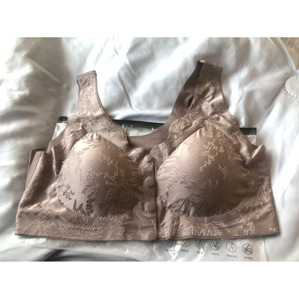 ♛ROSEMAYR♛廠商寄賣-6649丁香紫冰絲前釦式內衣3XL-細節圖2