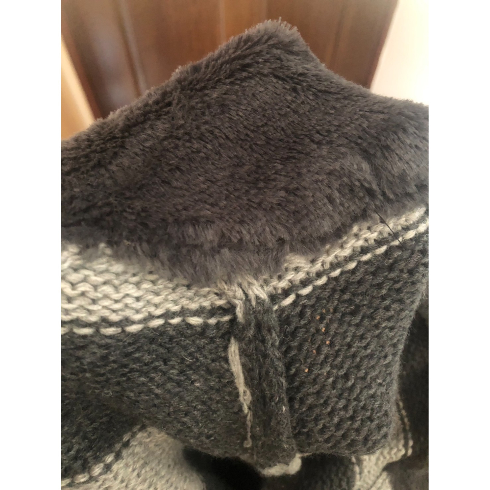 ♛ROSEMAYR♛廠商寄賣-加大尺碼-C02-001連帽條紋針織外套-細節圖3