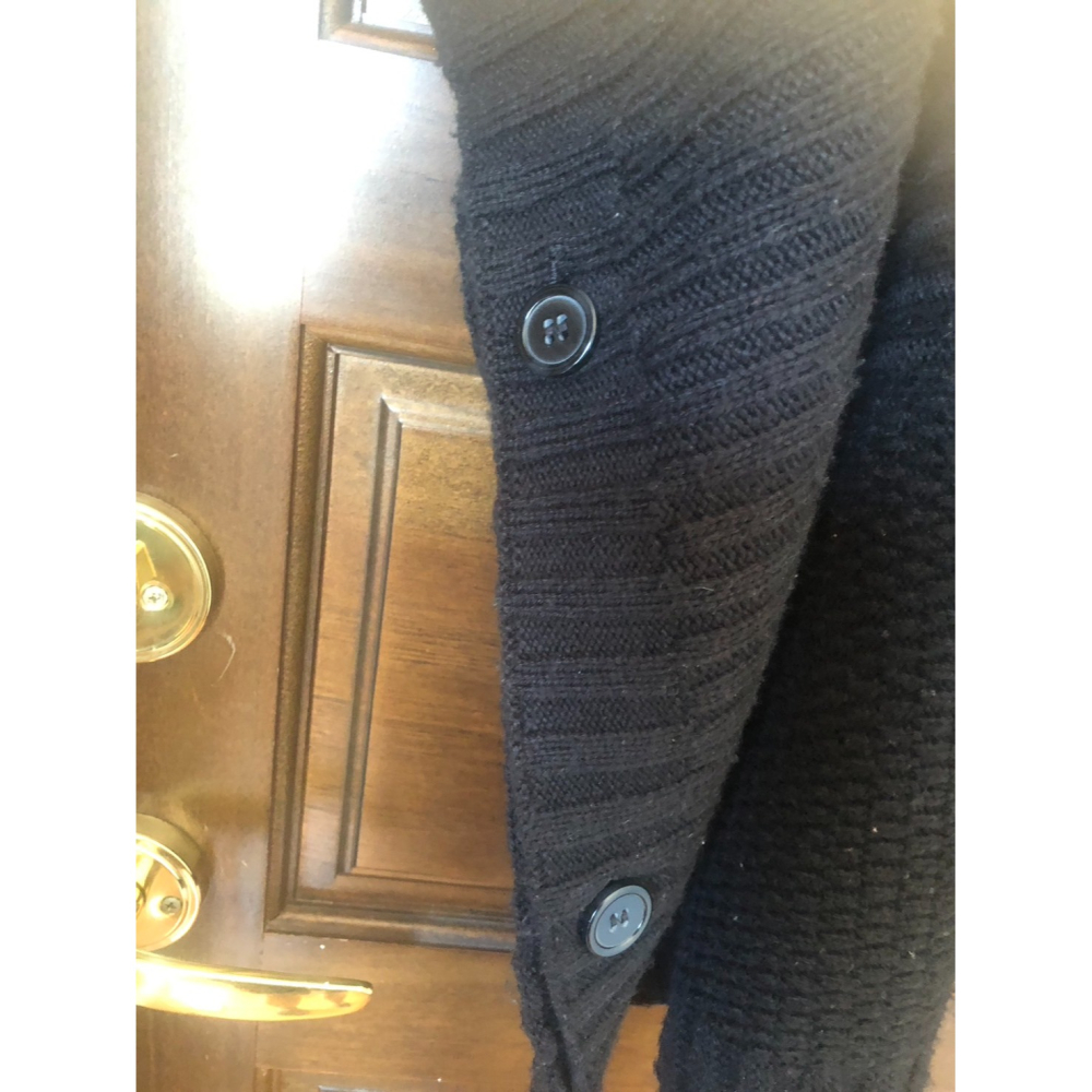 ♛ROSEMAYR♛廠商寄賣-C8443 黑色針織斗篷毛衣 展示品-細節圖2