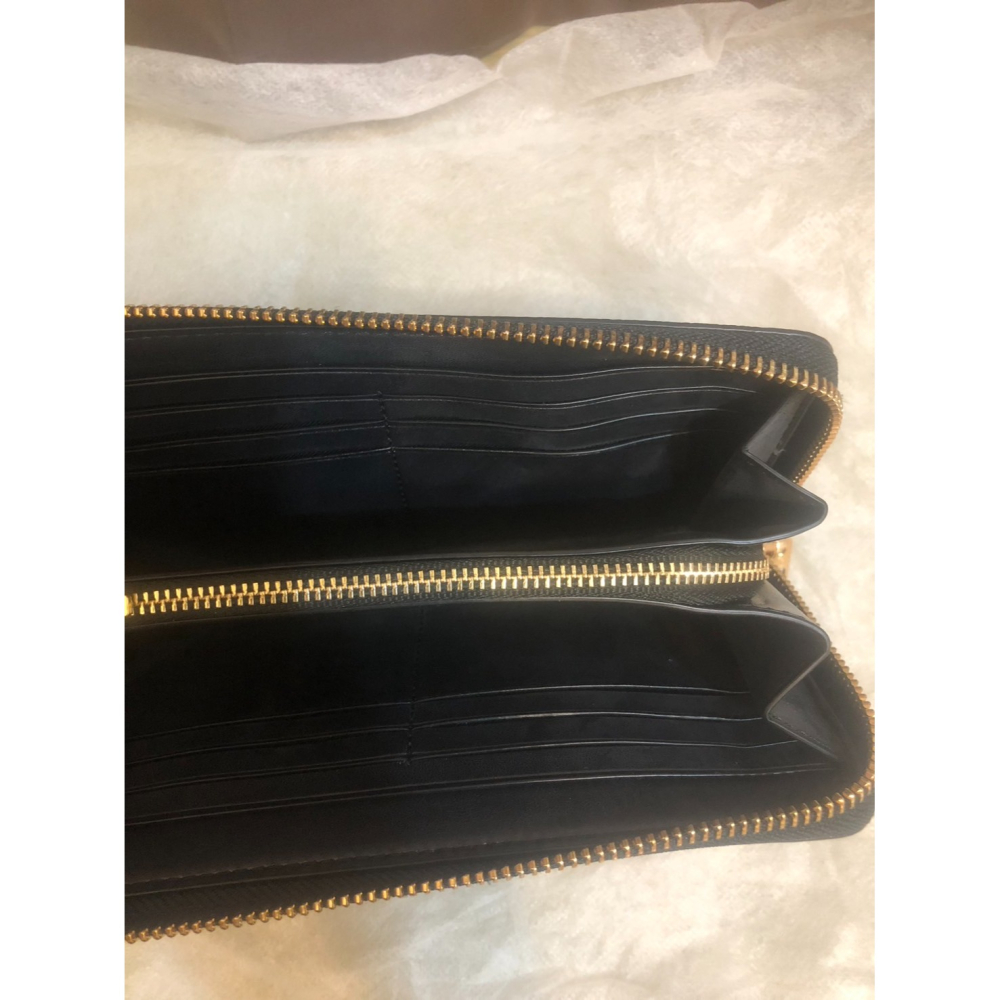 ♛ROSEMAYR♛廠商寄賣- COACH 金標馬車LOGOㄇ型拉鍊防刮手拿可拆長夾-細節圖3