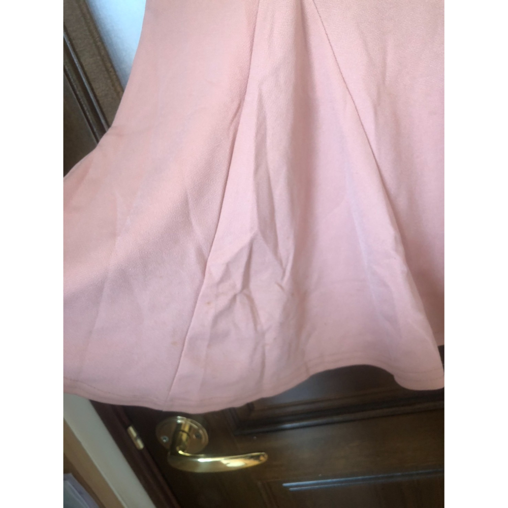 ♛ROSEMAYR♛廠商寄賣-A02-002氣質款粉色珍珠鑲領洋裝式上衣 展示品-細節圖4