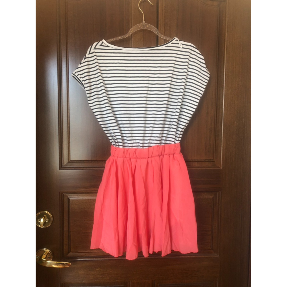 ♛ROSEMAYR♛廠商寄賣-A05-002條紋拼接雪紡紗伸連身裙-細節圖2