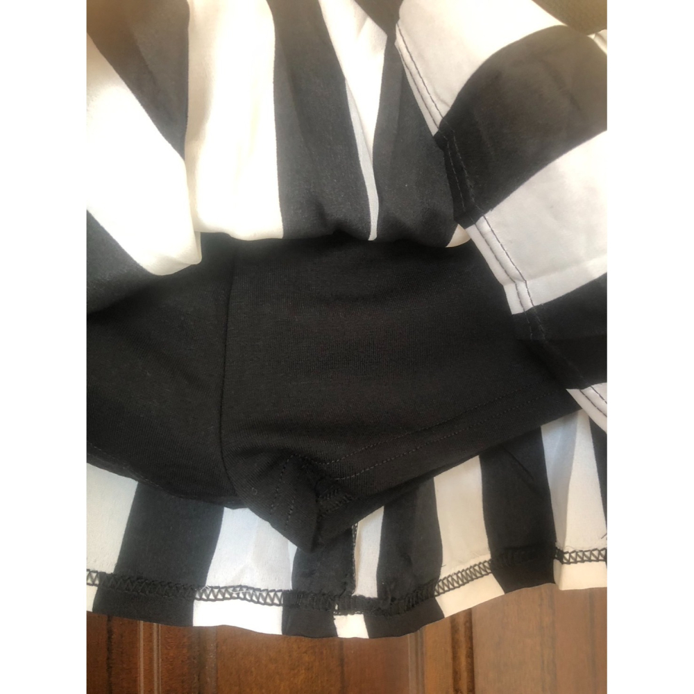 ♛ROSEMAYR♛廠商寄賣-A06-002黑白條紋褲裙-細節圖2