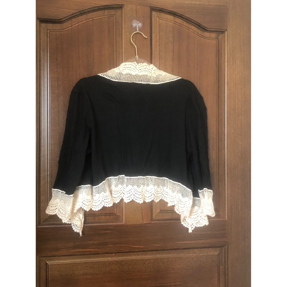 ♛ROSEMAYR♛廠商寄賣-A03-003拼接針織花邊小外套-細節圖2