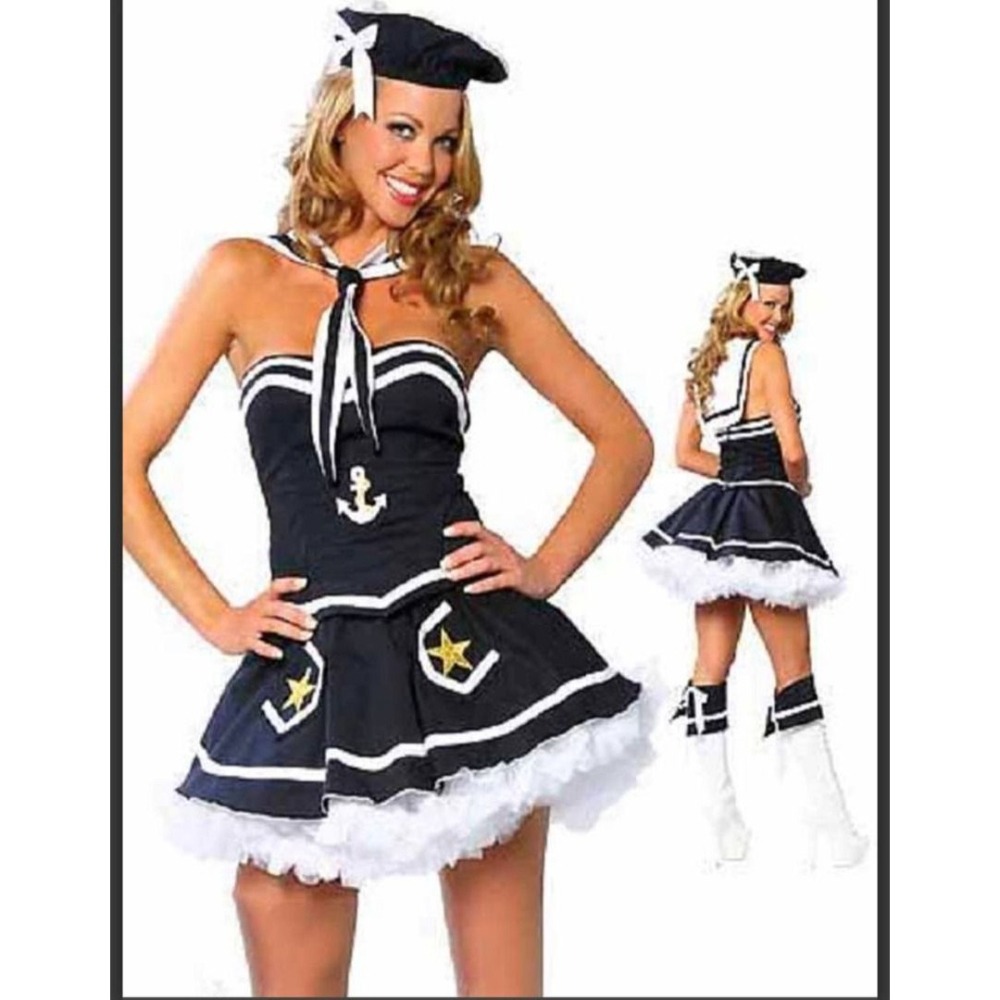 ♛ROSEMAYR♛廠商寄賣-性感海軍水手連身蓬蓬裙-細節圖4