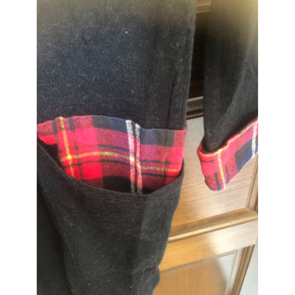 ♛ROSEMAYR♛廠商寄賣-B02-004棋盤格配色連帽長袖上衣-細節圖3