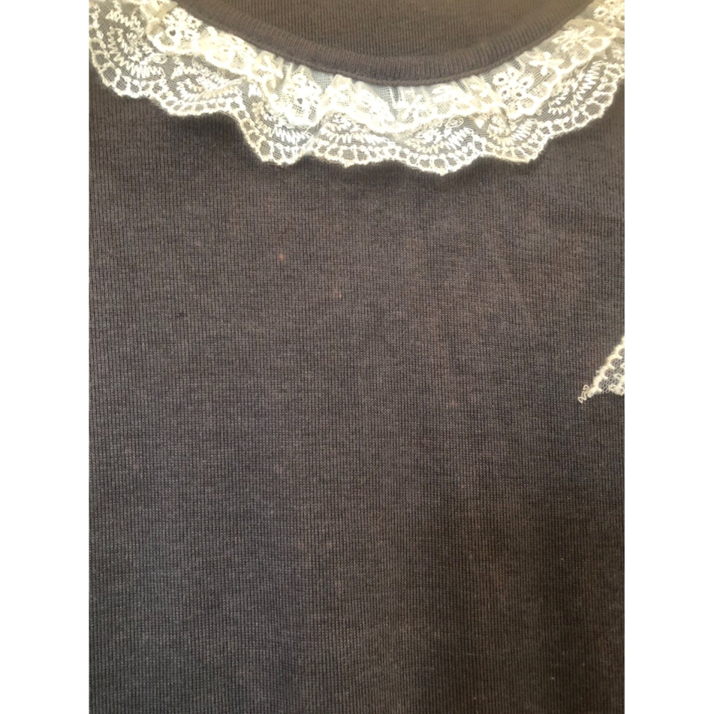 ♛ROSEMAYR♛廠商寄賣-B02-005珍珠胸針裝飾內搭長袖上衣 展示品-細節圖4